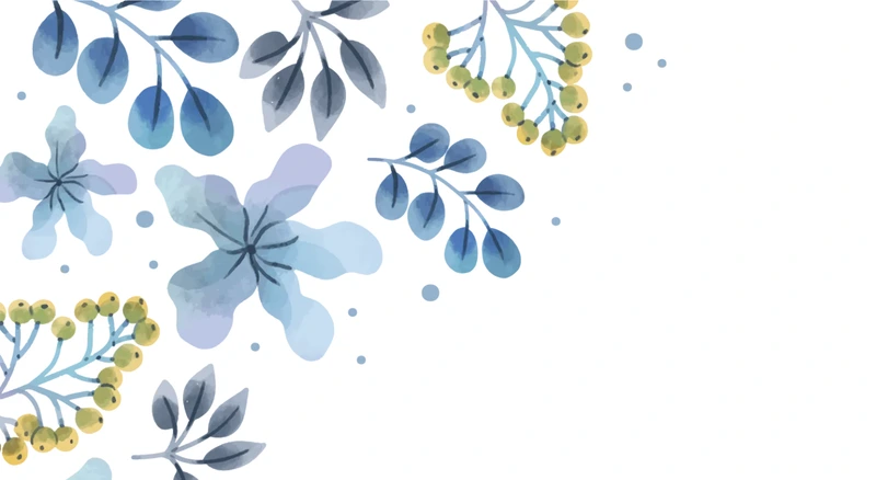 Close-up of the Cornflower artwork — cornflower painted in blue