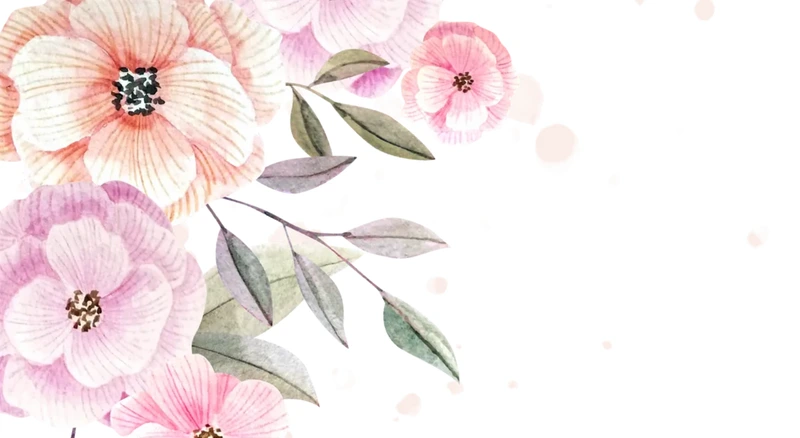 Close-up of the Petal Drift artwork — petals painted in pink