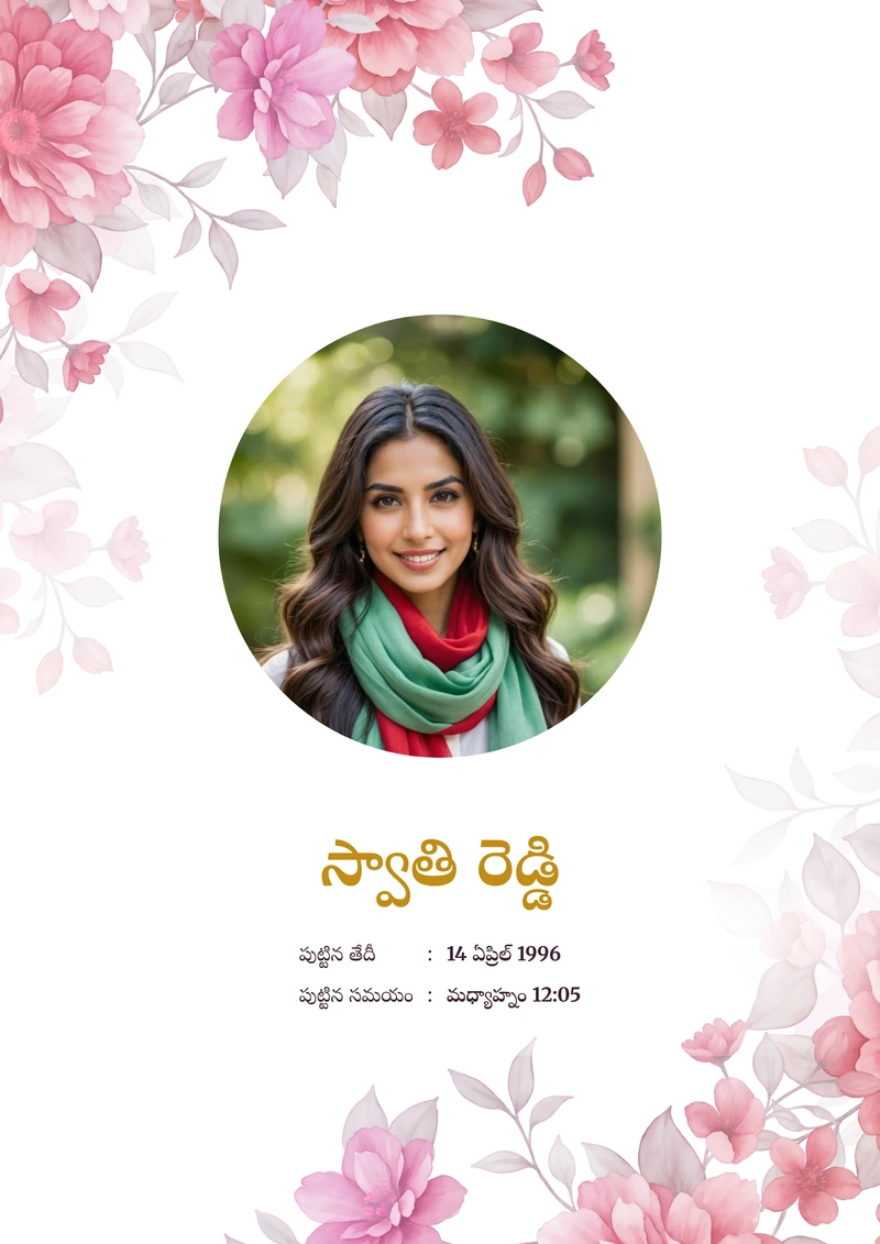 Marriage biodata sample in Telugu